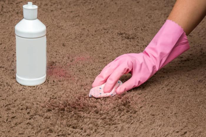 Nail polish out of carpet