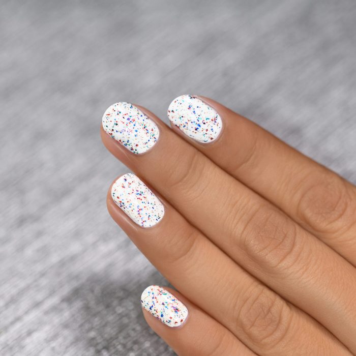 Confetti nail polish