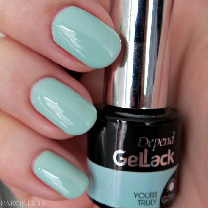 Gel nail polish manicure