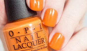 Opi orange nail polish