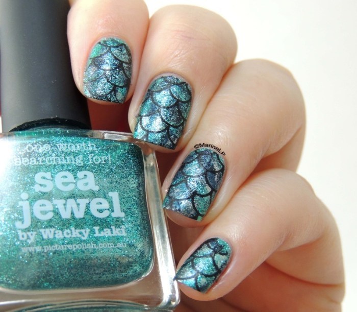 Mermaid nail polish