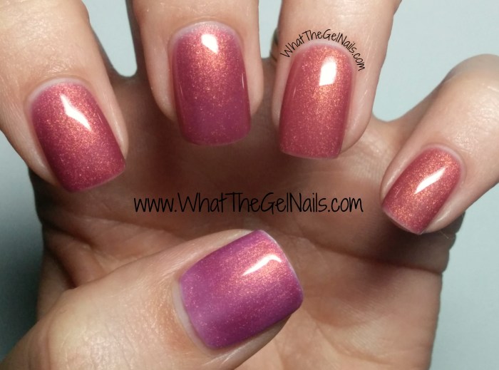 Jelly pink nail polish