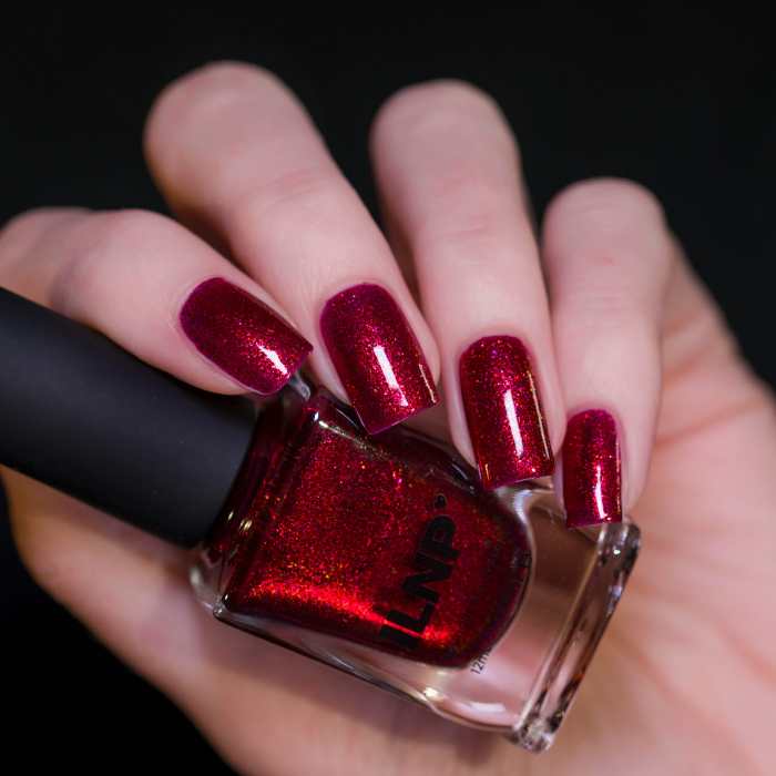 Black red nail polish