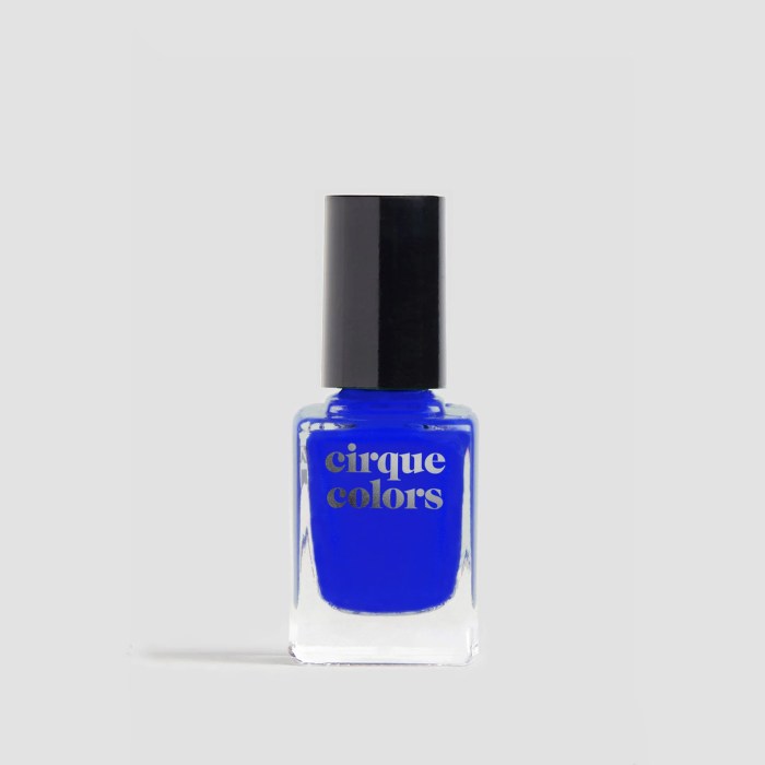 Cobalt blue nail polish