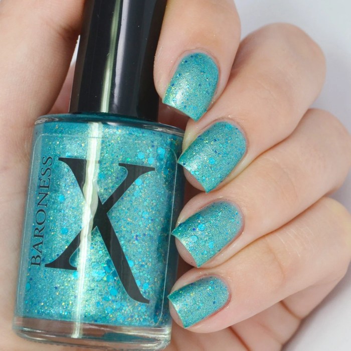 Mermaid nail polish