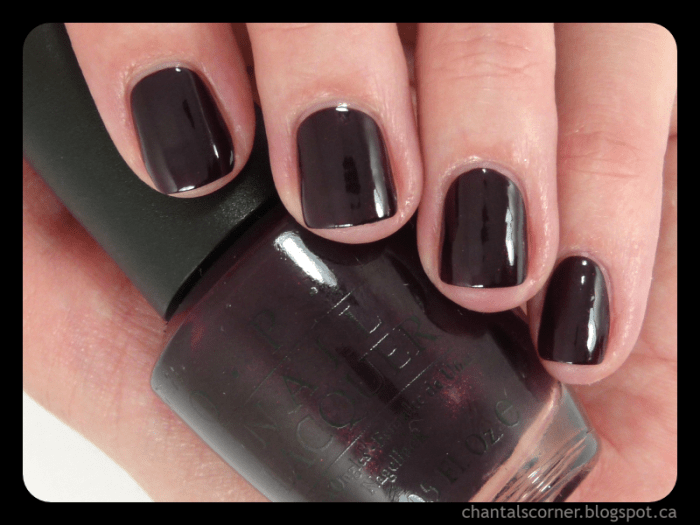 Opi black cherry chutney nail polish