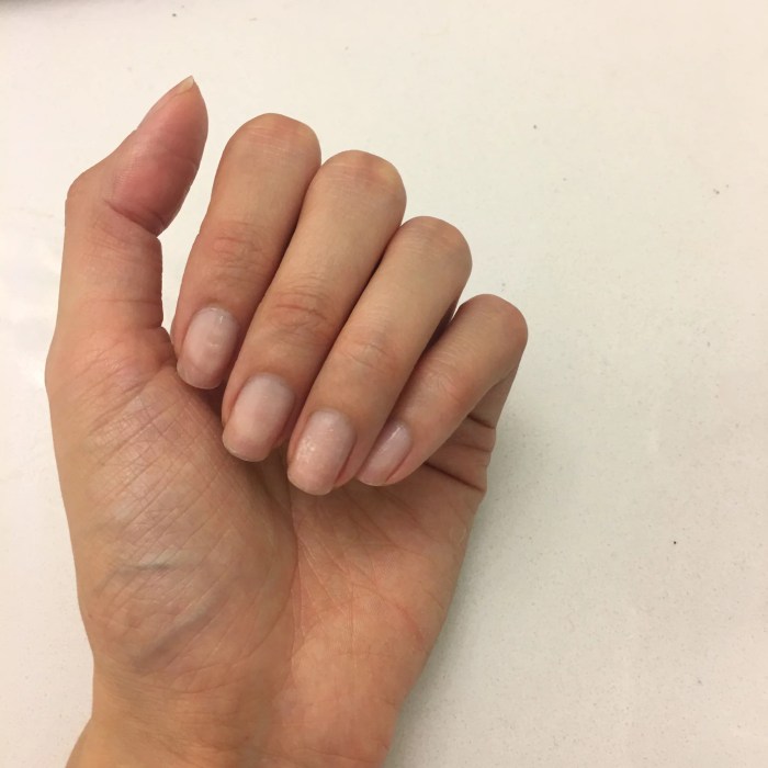 Natural nails nail polish