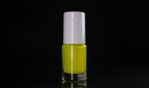 Neon yellow nail polish